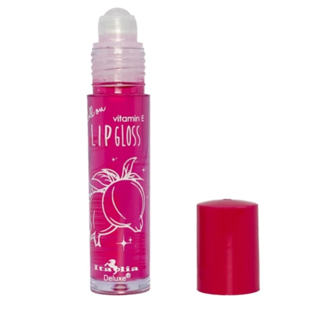 Italia Deluxe Roll On Lipgloss Vitamin E Pomegranate